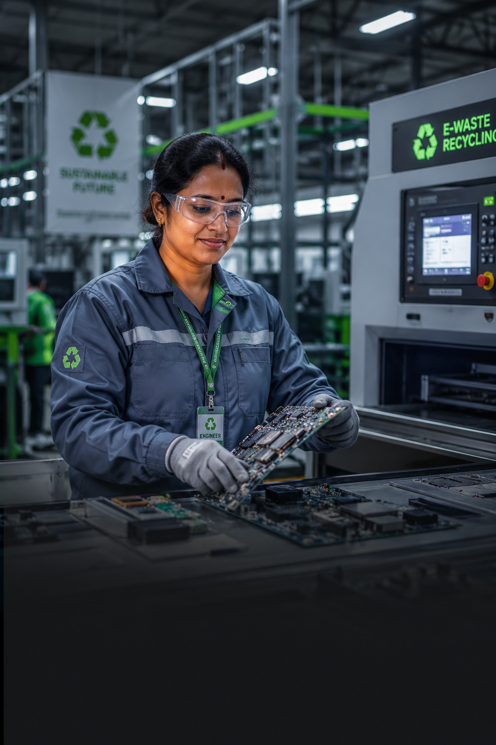 Industrial recycling facility operations